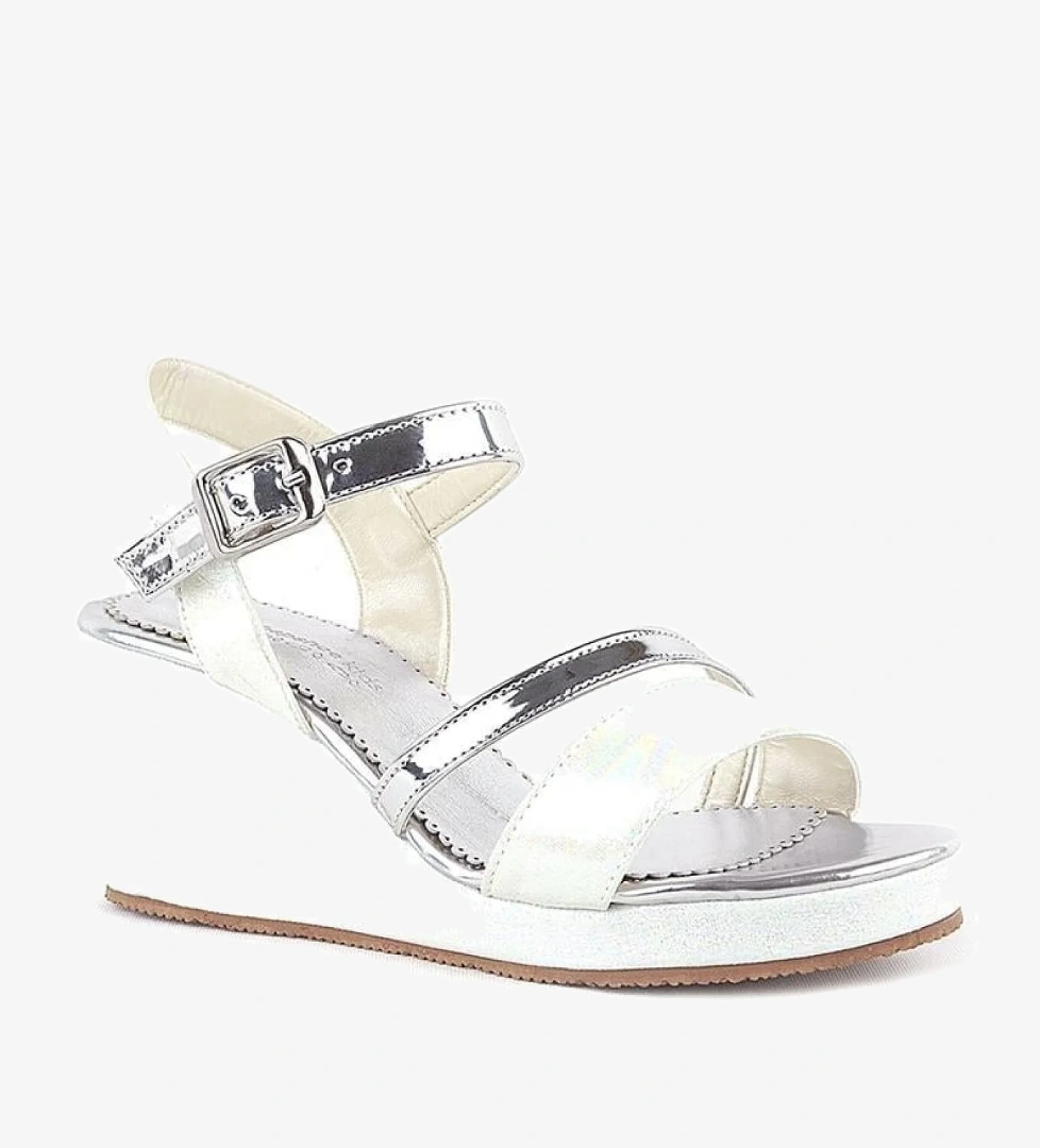 Hapshoe Kids Aurora Ekru Kız Çocuk Dolgu Topuklu Ayakkabı model görseli