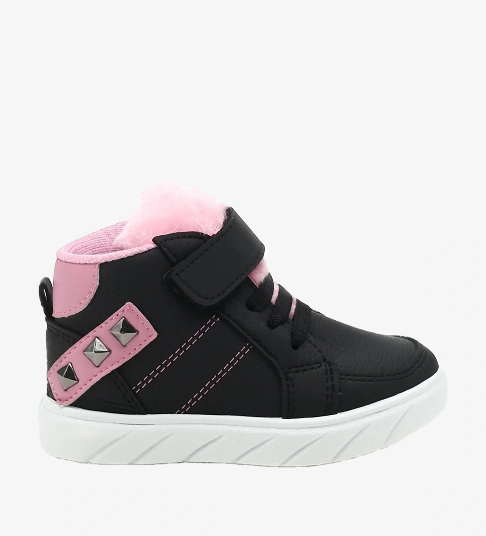 BOOKS NEW 1 PR Siyah Kız Çocuk High Sneaker - Görsel 1