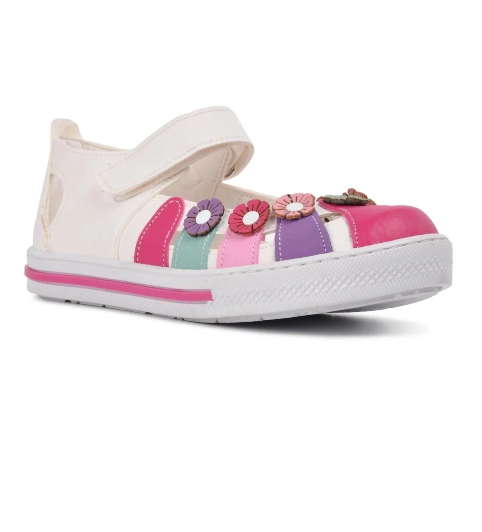 Şiringenç 210106 Beyaz-Pembe Comfort Kız Çocuk Günlük Ayakkabı