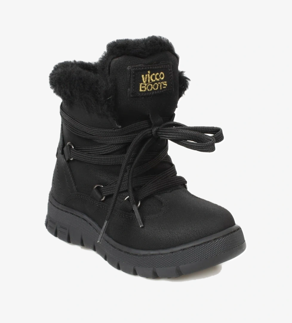 946.p20K222 Kappa Patik Siyah Çocuk Bot