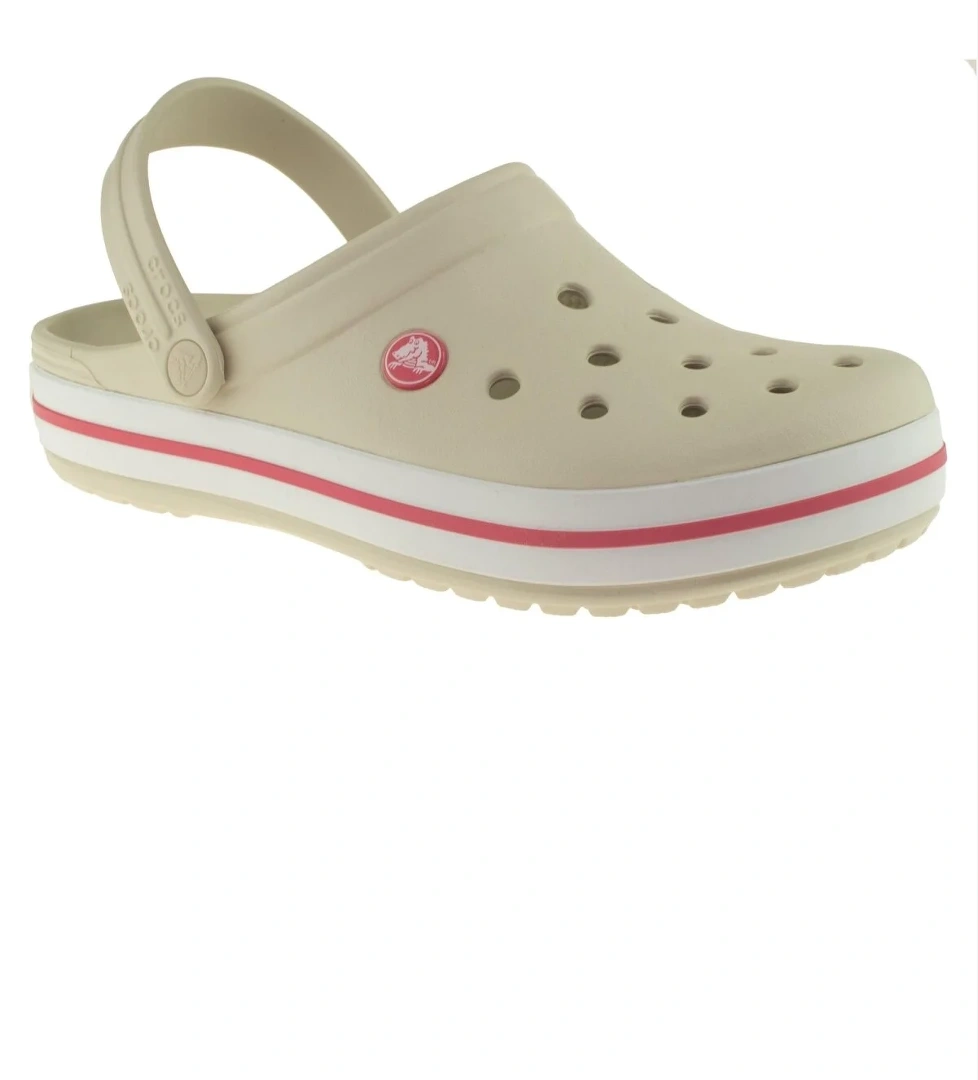 11016 G Crocband Bej Uni Terlik