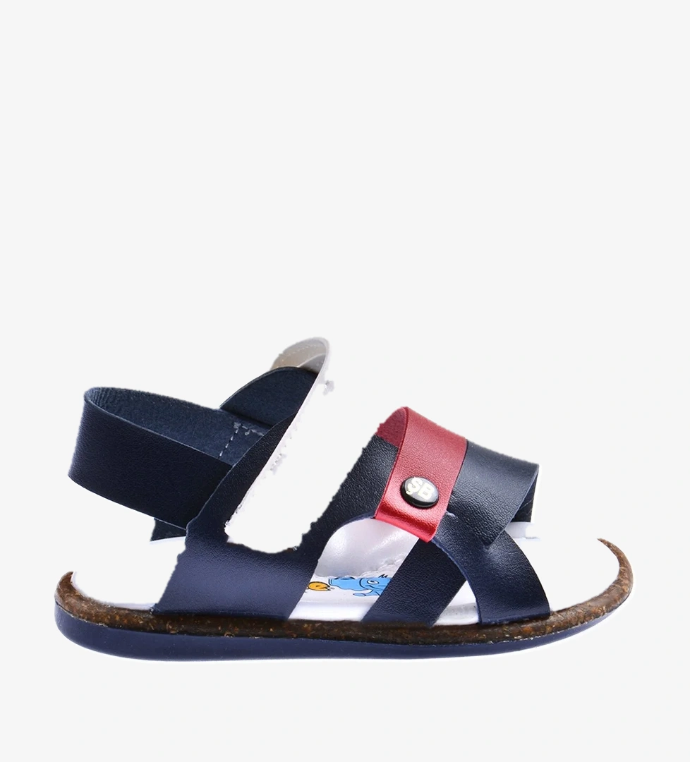 Erkek Çocuk İlk Adım Sandalet Şb 2359-68 Lacivert - Kırmızı