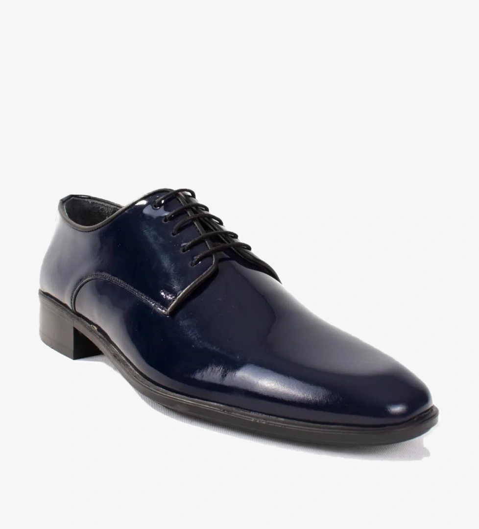 Fermend 849 Lacivert Rugan Klasik Deri Erkek Ayakkabı model görseli