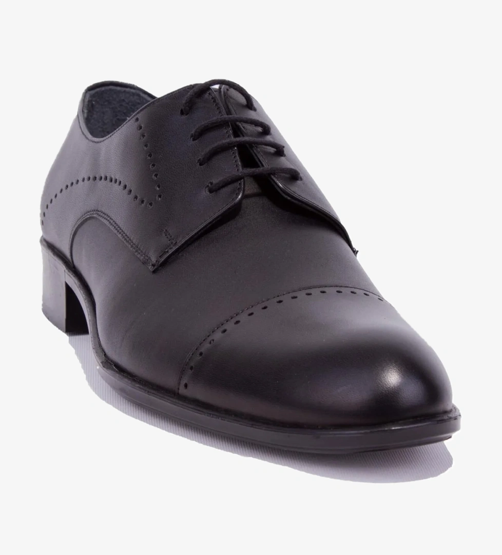 Fermend 383 Siyah Klasik Deri Erkek Ayakkabı model görseli