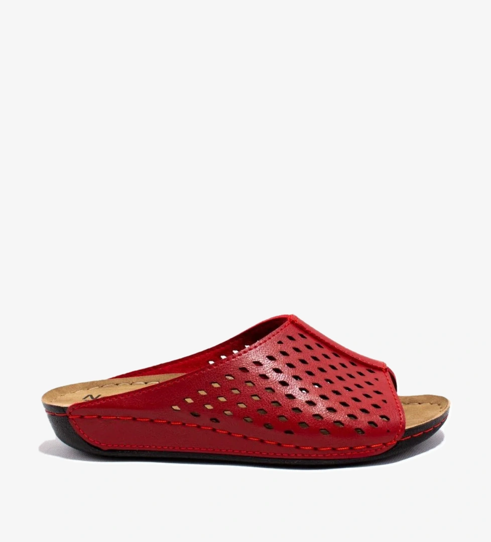 Dagoster DZA37-512 Kırmızı Günlük Ortopedik Kadın Terlik model görseli