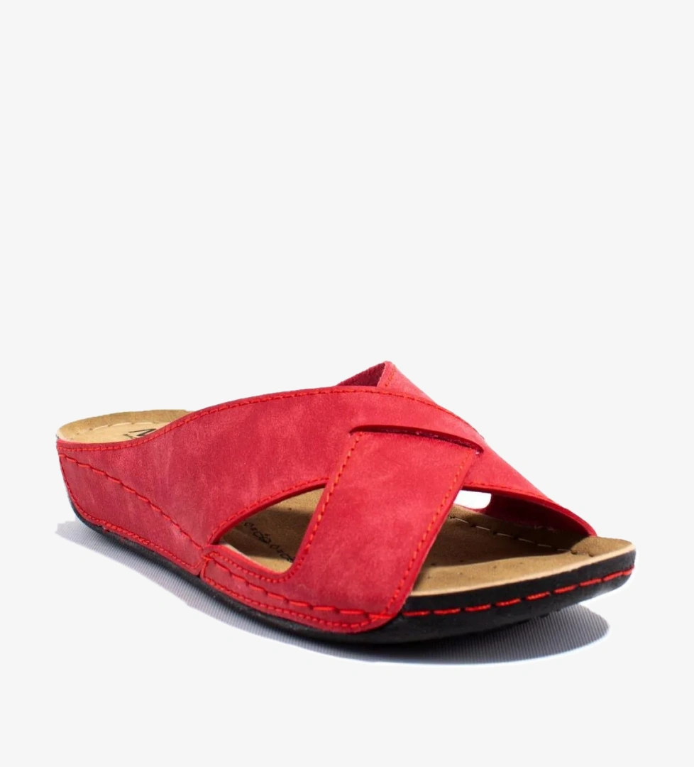 Dagoster DZA37-514 Kırmızı Günlük Ortopedik Kadın Terlik model görseli