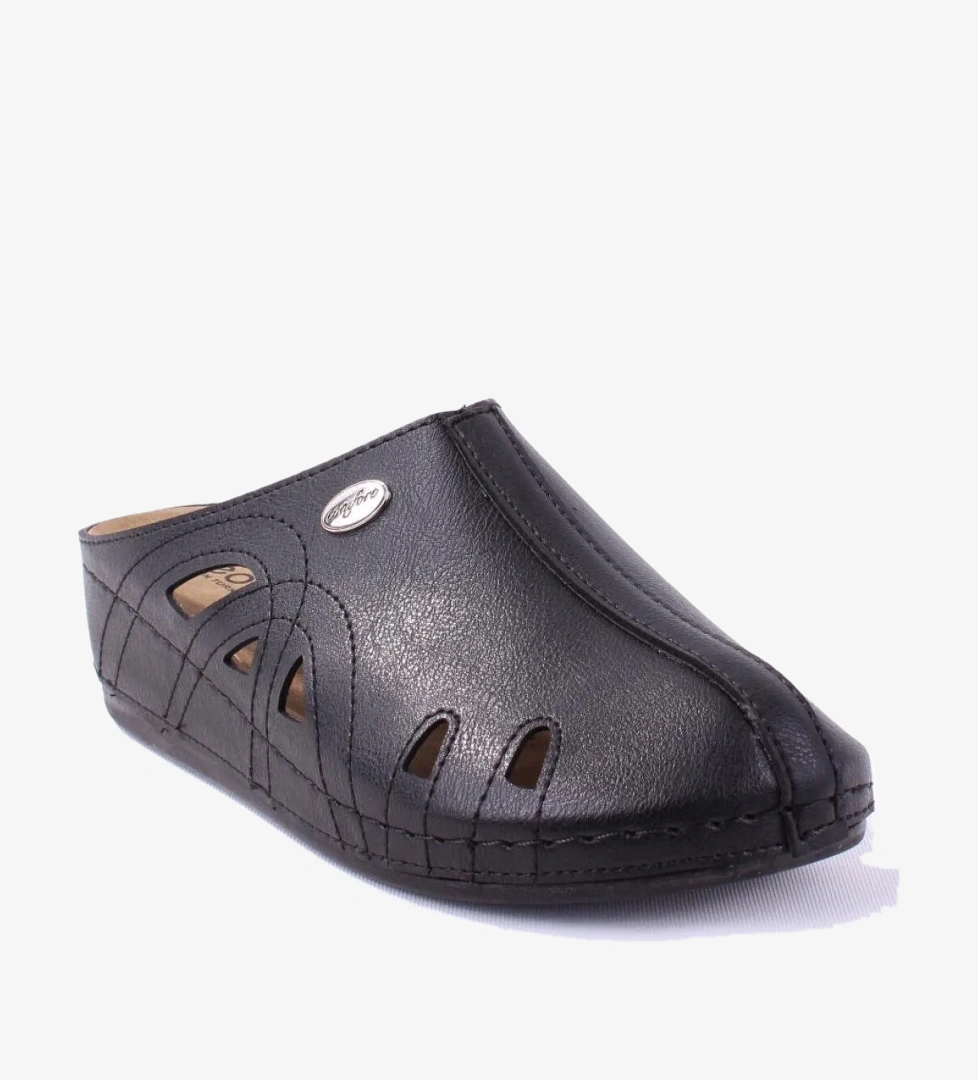 Dagoster DZA37-1801 Siyah Günlük Ortopedik Burun Kapalı Kadın Terlik model görseli