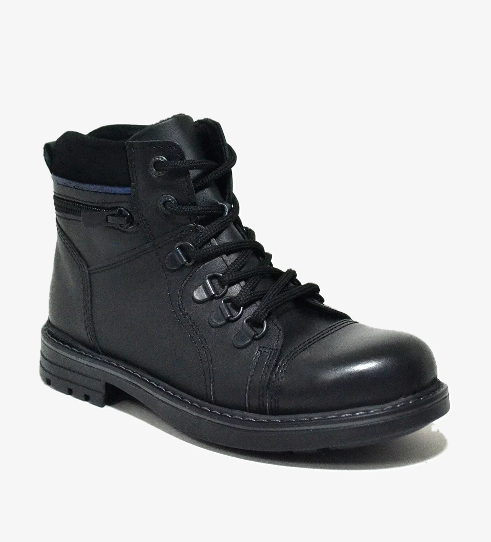 Rakerplus Minotor Hakiki Deri Kürklü Fermuarlı Çocuk Bot model görseli