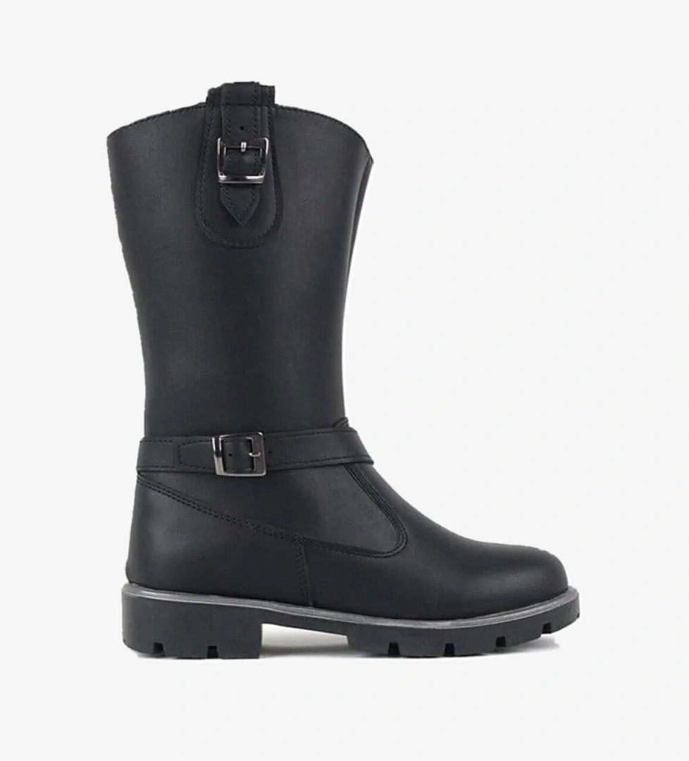 Rakerplus Siyah Fermuarlı Uzun Kız Çocuk Çizme model görseli