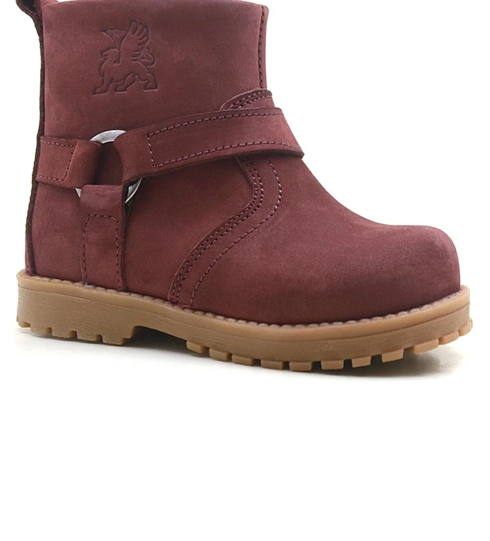 Rakerplus Chiron Hakiki Deri Fermuarlı Kürklü Unisex Bebek Bot model görseli