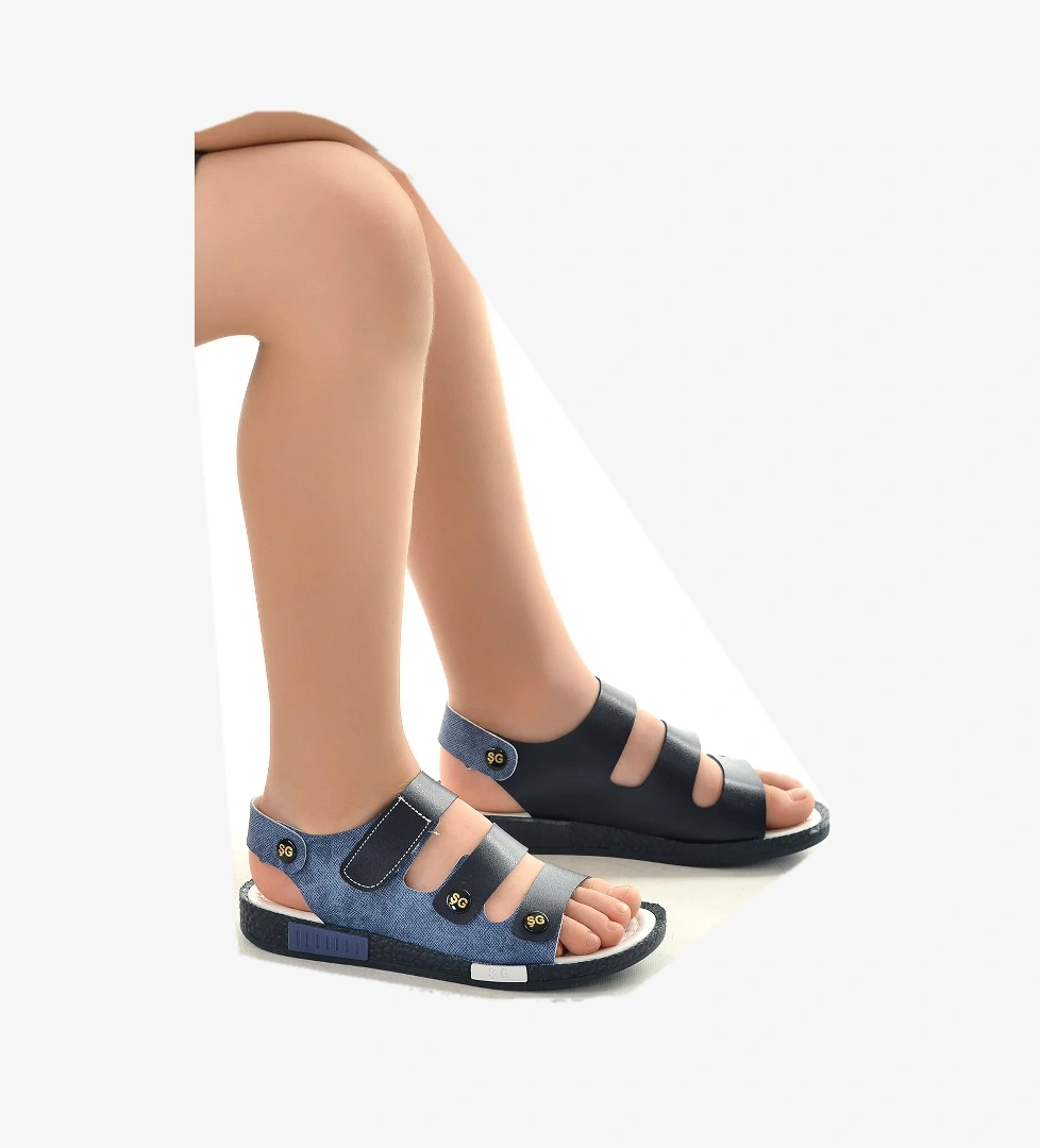 Erkek Çocuk Sandalet Şb 23502508-5816 Lacivert - Mavi