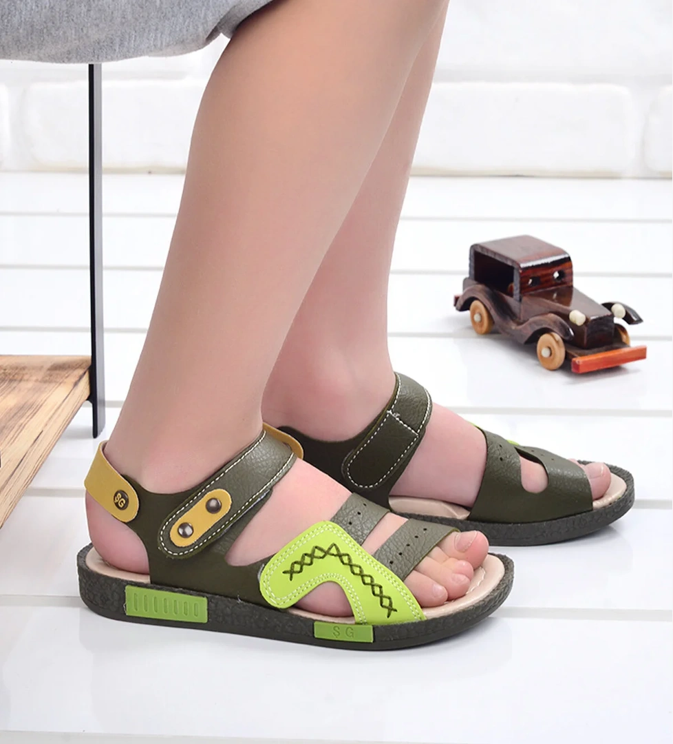 Erkek Çocuk Sandalet Şb 2498-07 Haki - Yeşil