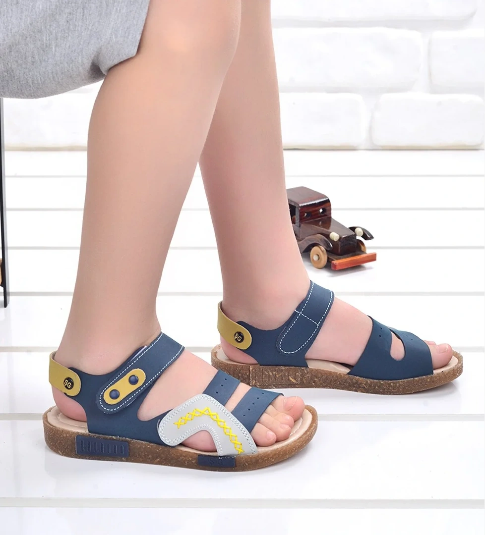 Erkek Çocuk Sandalet Şb 2498-07 Lacivert - Gri