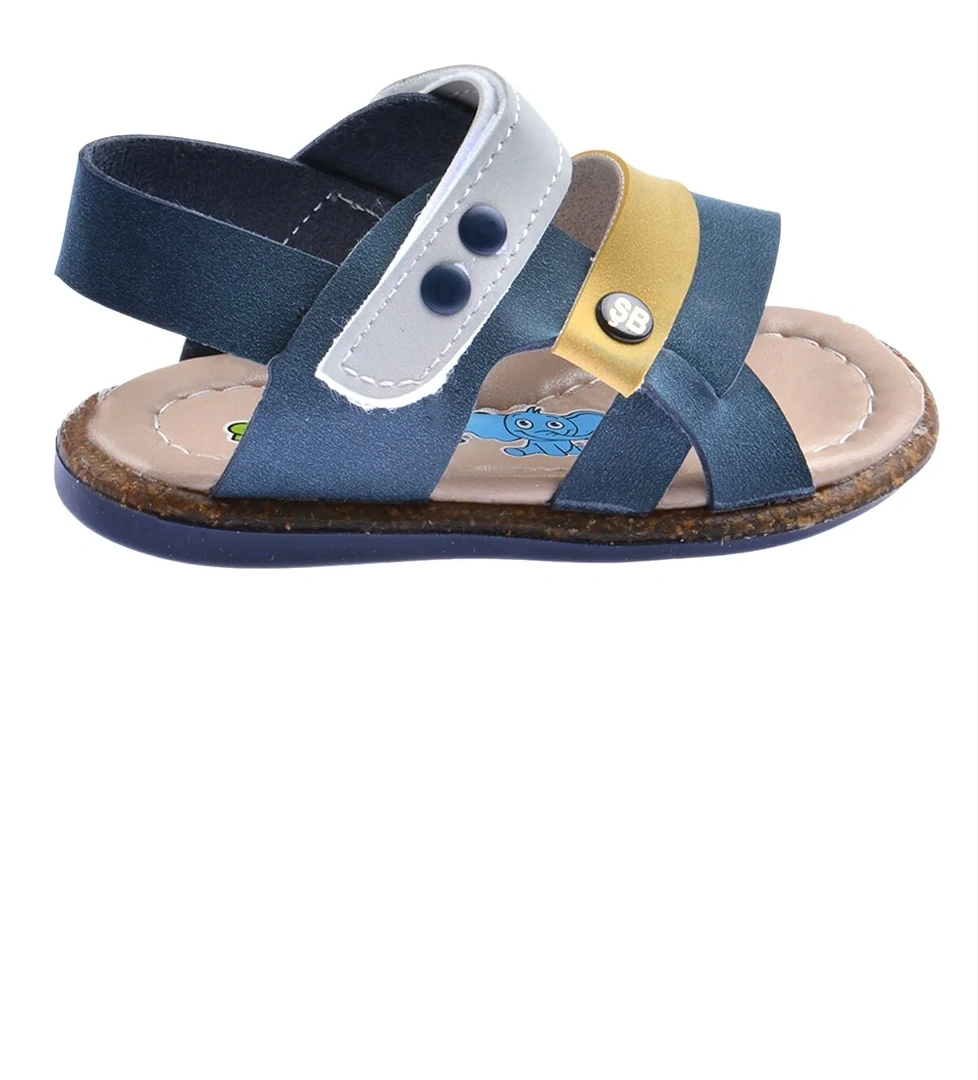 Erkek Çocuk İlk Adım Sandalet Şb 2359-68 Lacivert - Sarı