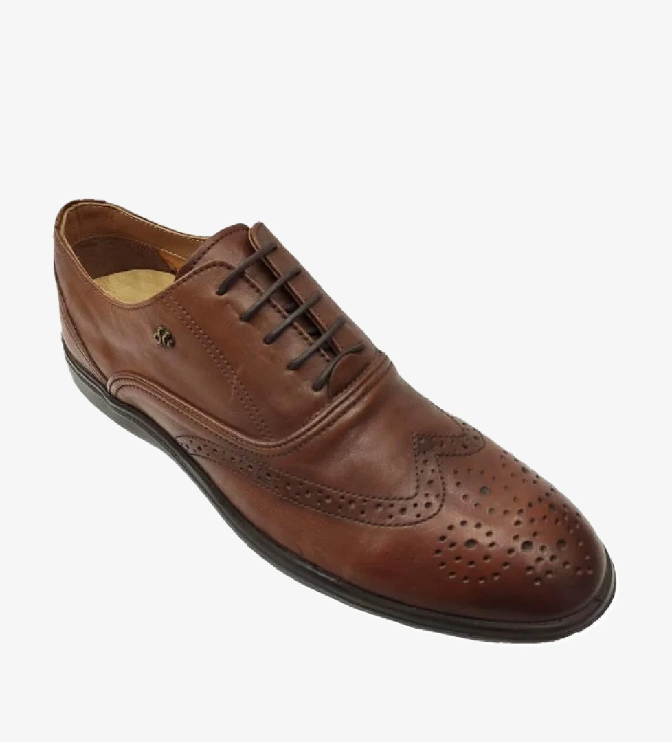 342003-311 Hakiki Deri Ortopedik Erkek Ayakkabı - Görsel 1