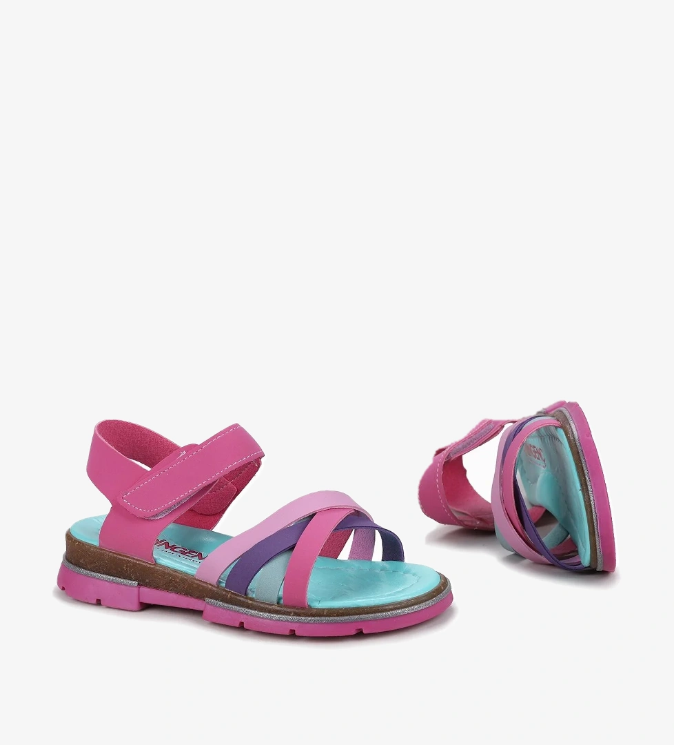 Kız Çocuk Sandalet Şb 2722-27 Fuşya - Mor - Görsel 1