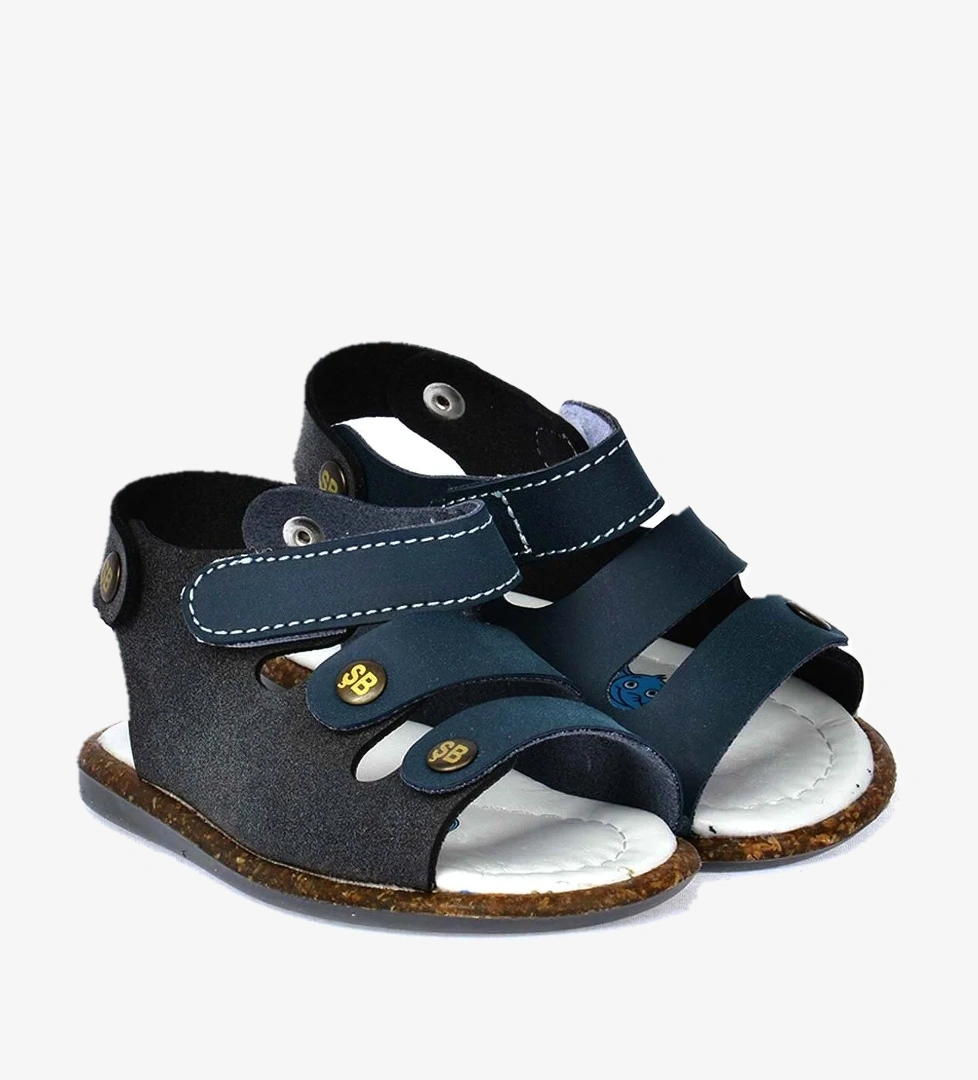 Erkek Çocuk İlk Adım Sandalet Şb 2350-58 Lacivert - Siyah - Görsel 1