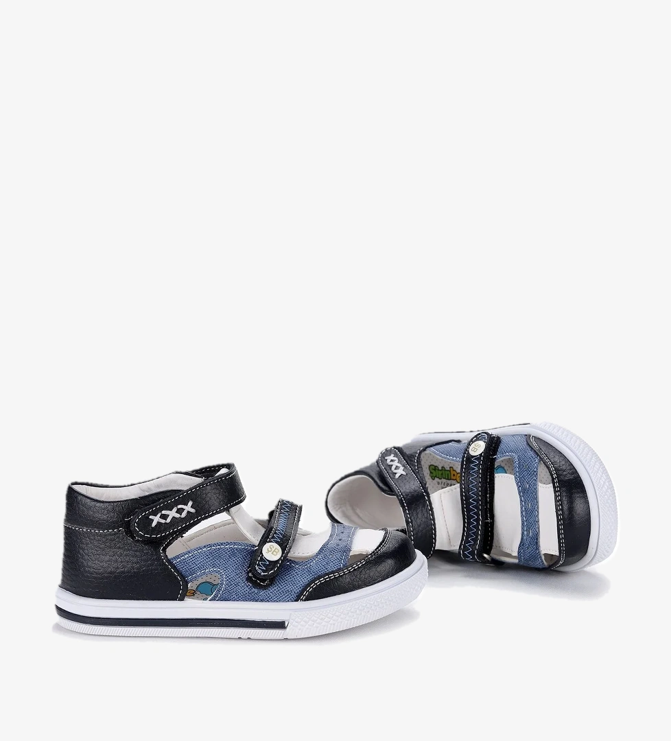 Günlük Erkek Çocuk Bebe Ayakkabı Şb 2244-49 Siyah - Kot Mavi