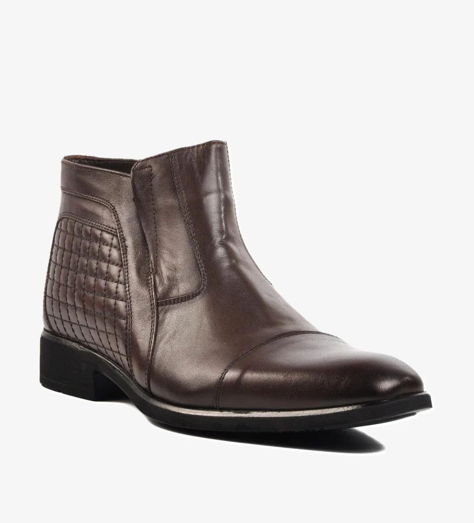 02356 Kahve Hakiki Deri Erkek Bot