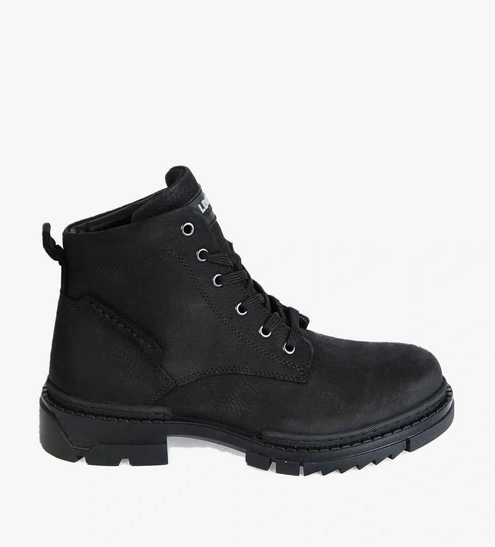 220074 Siyah Nubuk %100 Deri Erkek Bot - Görsel 1