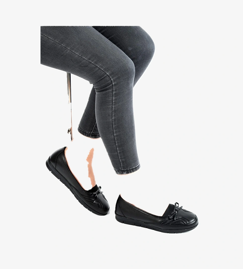 Frida 65.402 Siyah Jel Taban Günlük Kadın Babet Ayakkabı model görseli