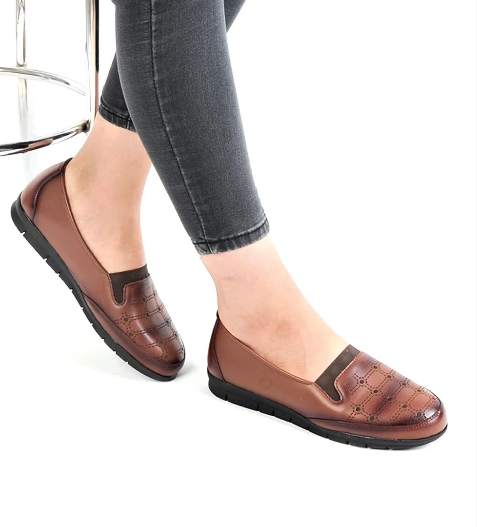 Frida 65.352 Taba Jel Taban Günlük Kadın Babet Ayakkabı model görseli