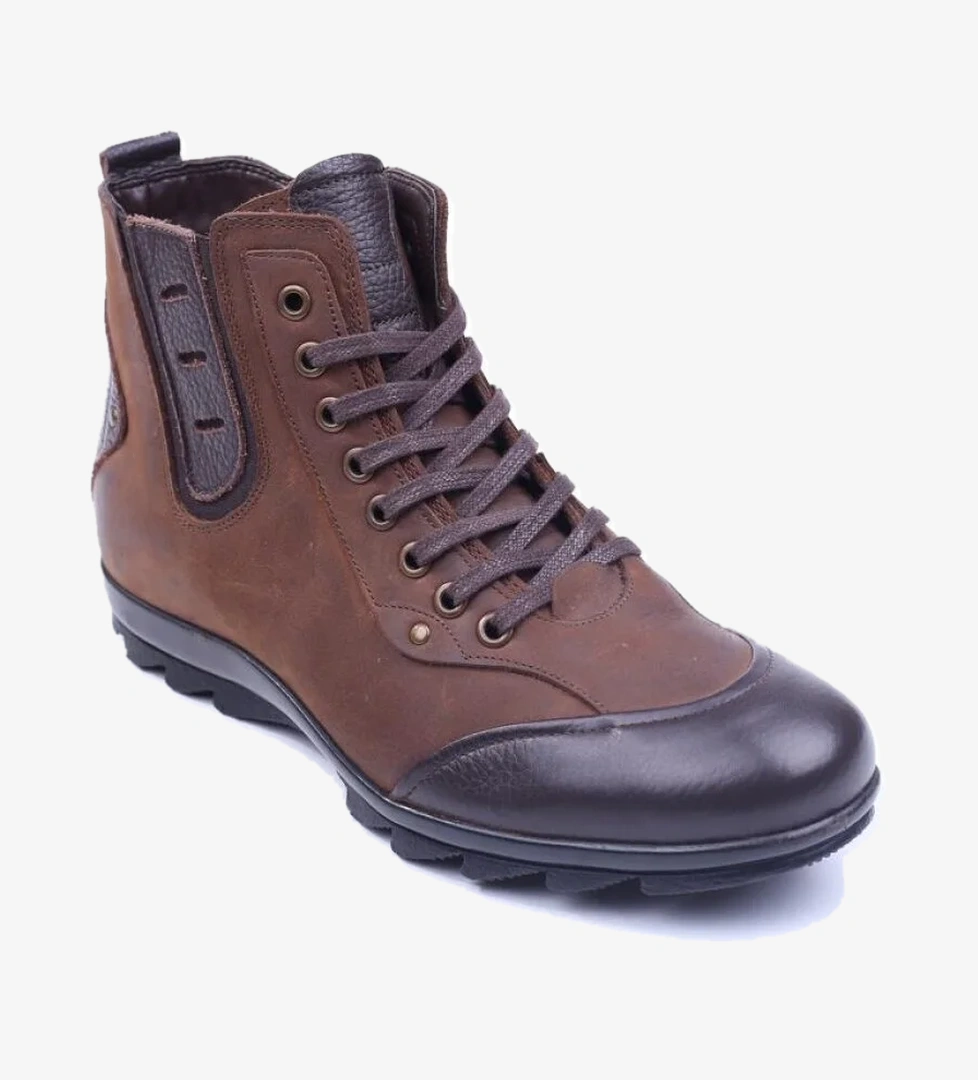 2299 Hakiki Deri Termo Taban Erkek Spor Bot - Görsel 1