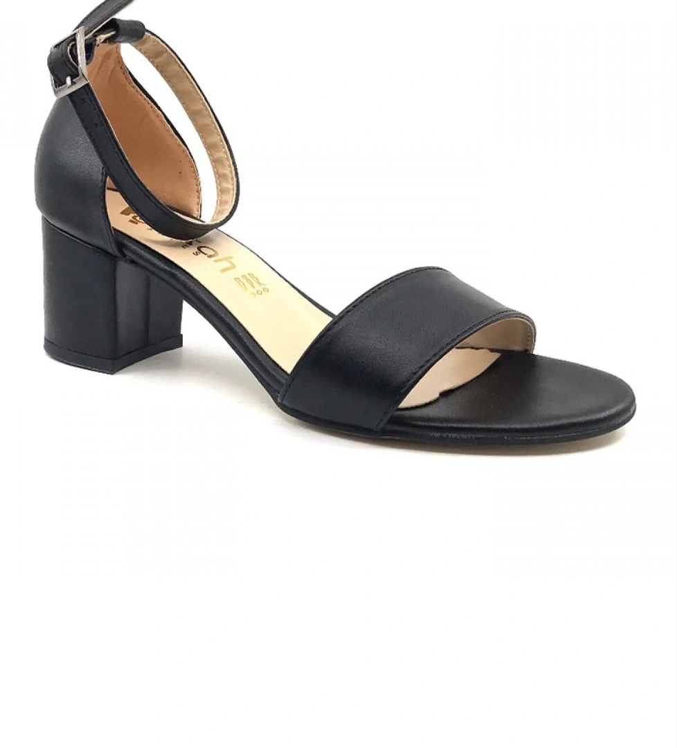 Gi̇zsah Ayakkabımood Gizzah Siyah 5Cm Bayan Tek Bant Topuklu Ayakkabı model görseli