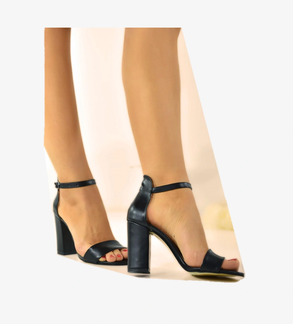 ModaOnn Tek Bant Cilt Kadın Klasik Topuklu Ayakkabı