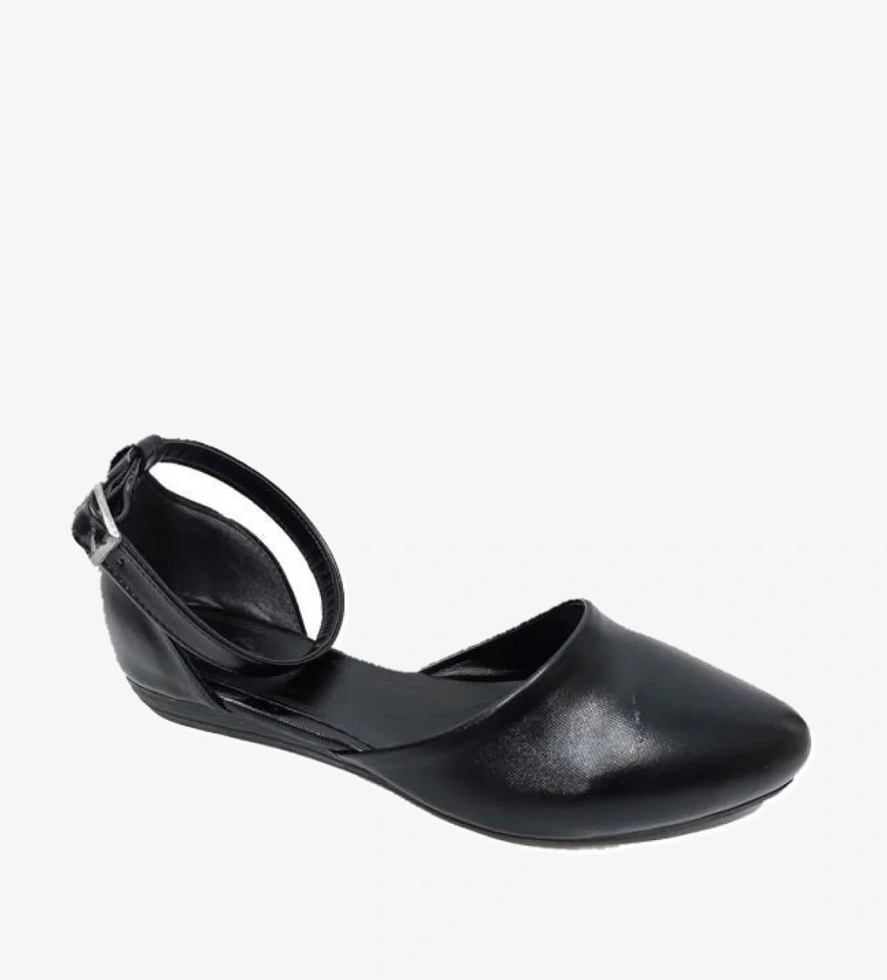 Sdf 297 Baskı Deri Trend Fashion Kadın Babet - Görsel 1