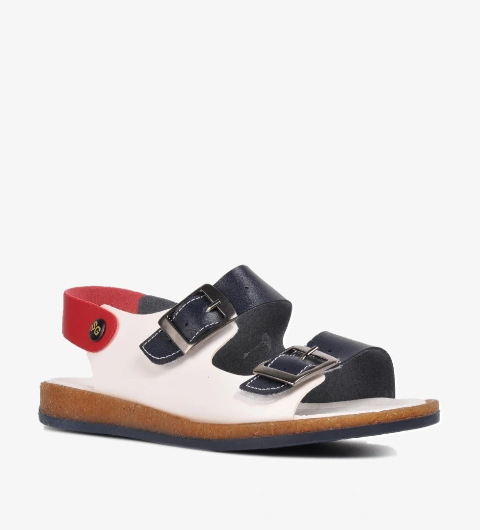 Şiringenç 006 Lacivert-Beyaz-Kırmızı Çocuk Sandalet