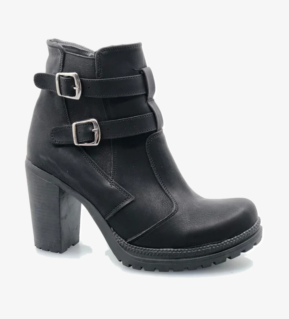 Kocamanlar Ayakdaş Çift Toka Yüksek Topuk Kadın Bot model görseli