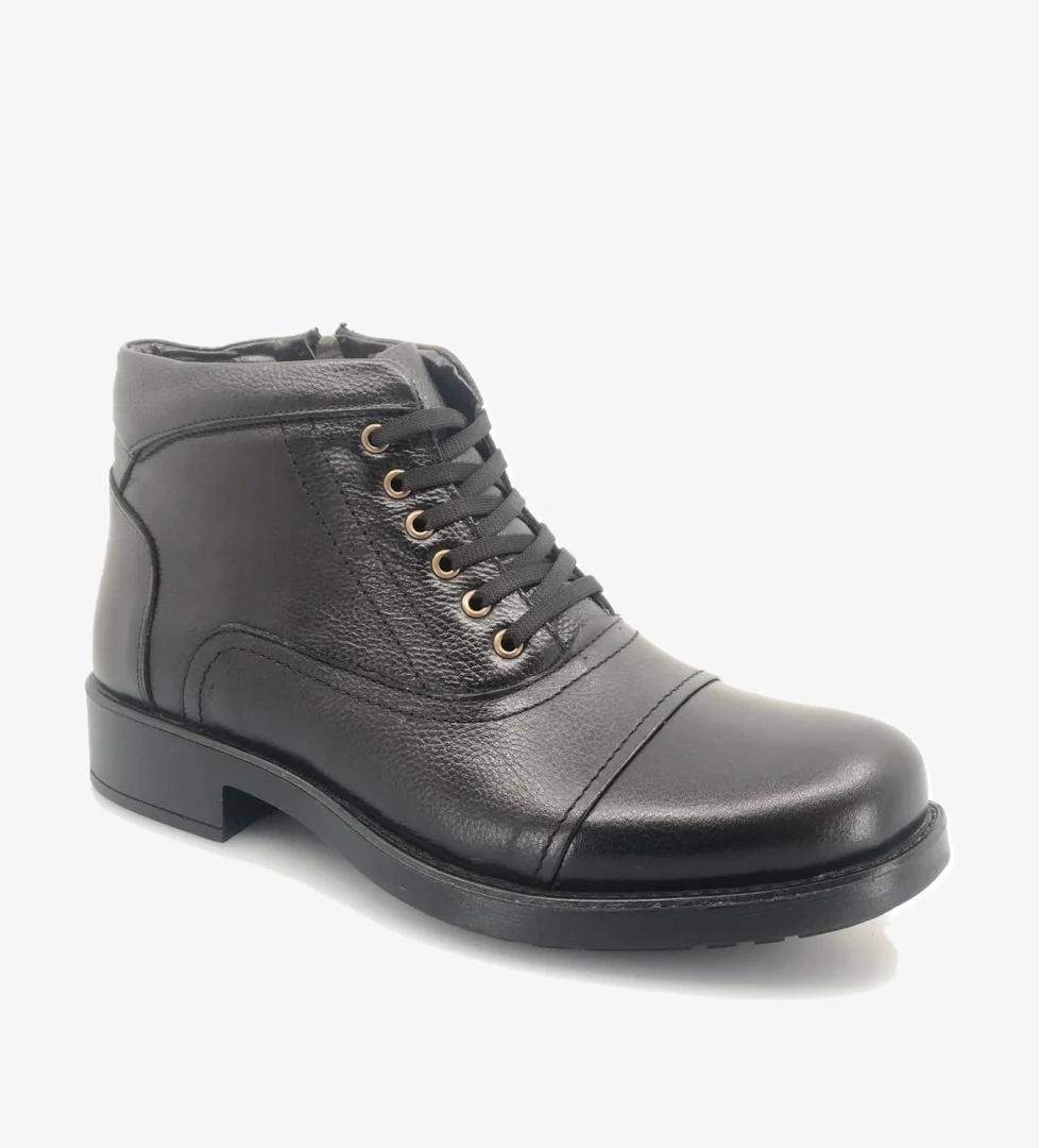 4799 Hakiki Deri İçi Yünlü Erkek Bot