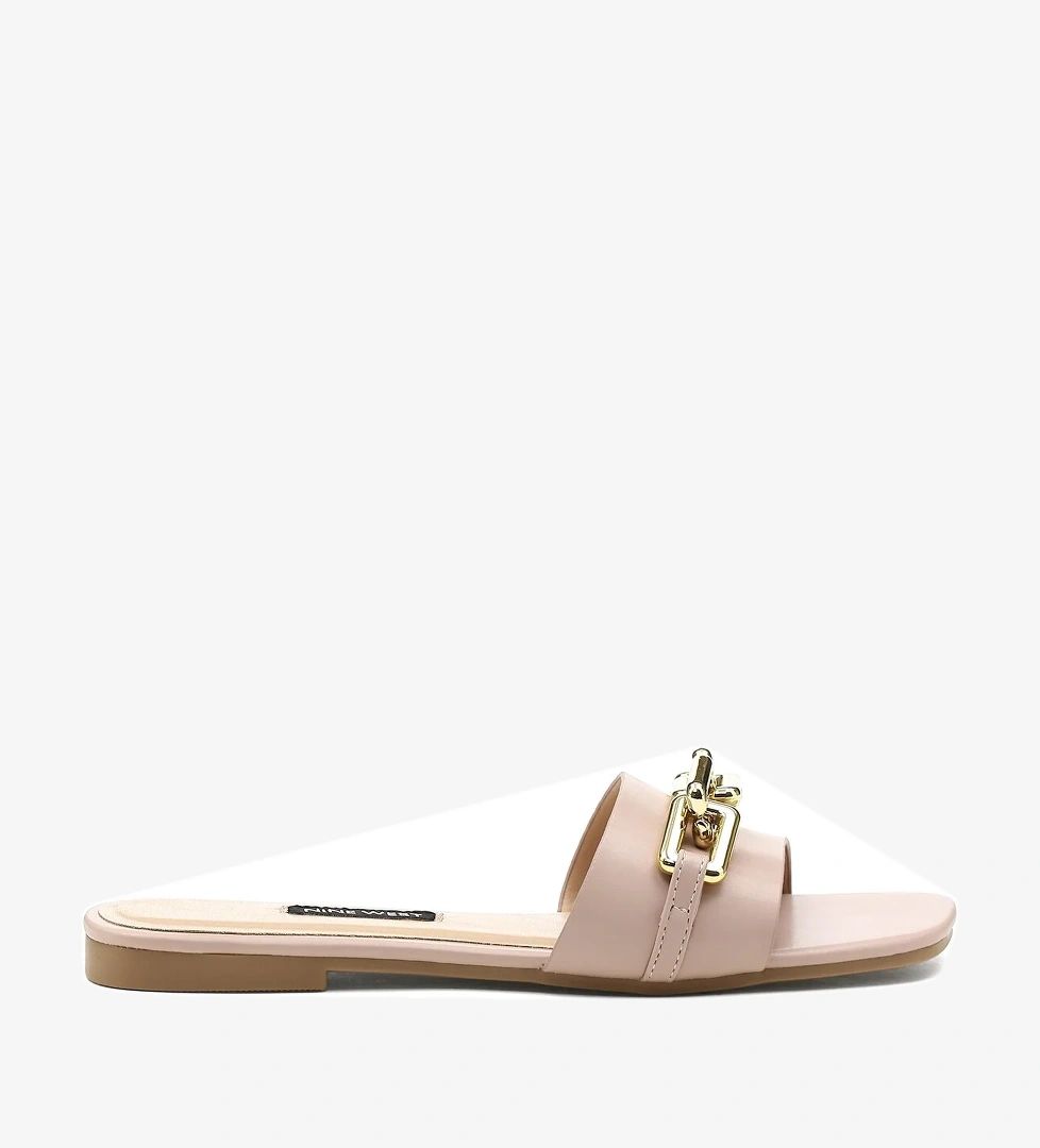 Nine West Nine West GUMMA 2FX Bej Kadın Düz Terlik Sandalet & Terlik | Flo Bej - 1. görsel