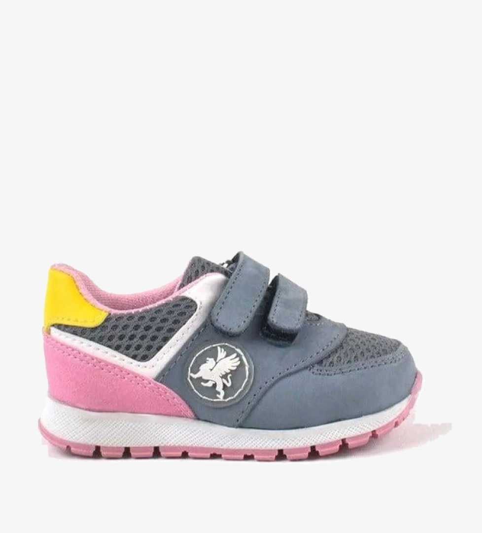 Rakerplus Hakiki Deri Gri Cırtlı Kız Bebek Spor Ayakkabı model görseli