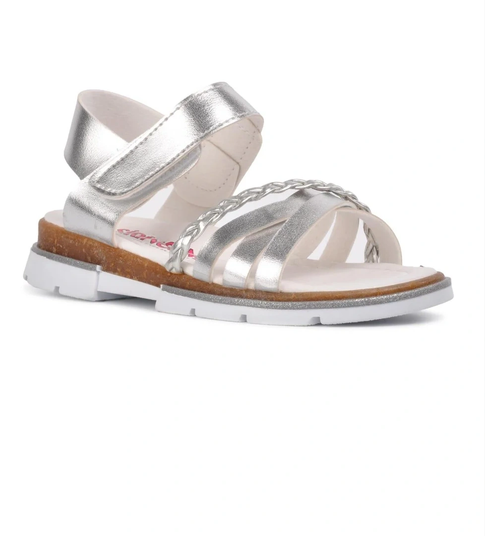 Şiringenç 001 Gümüş Çocuk Sandalet