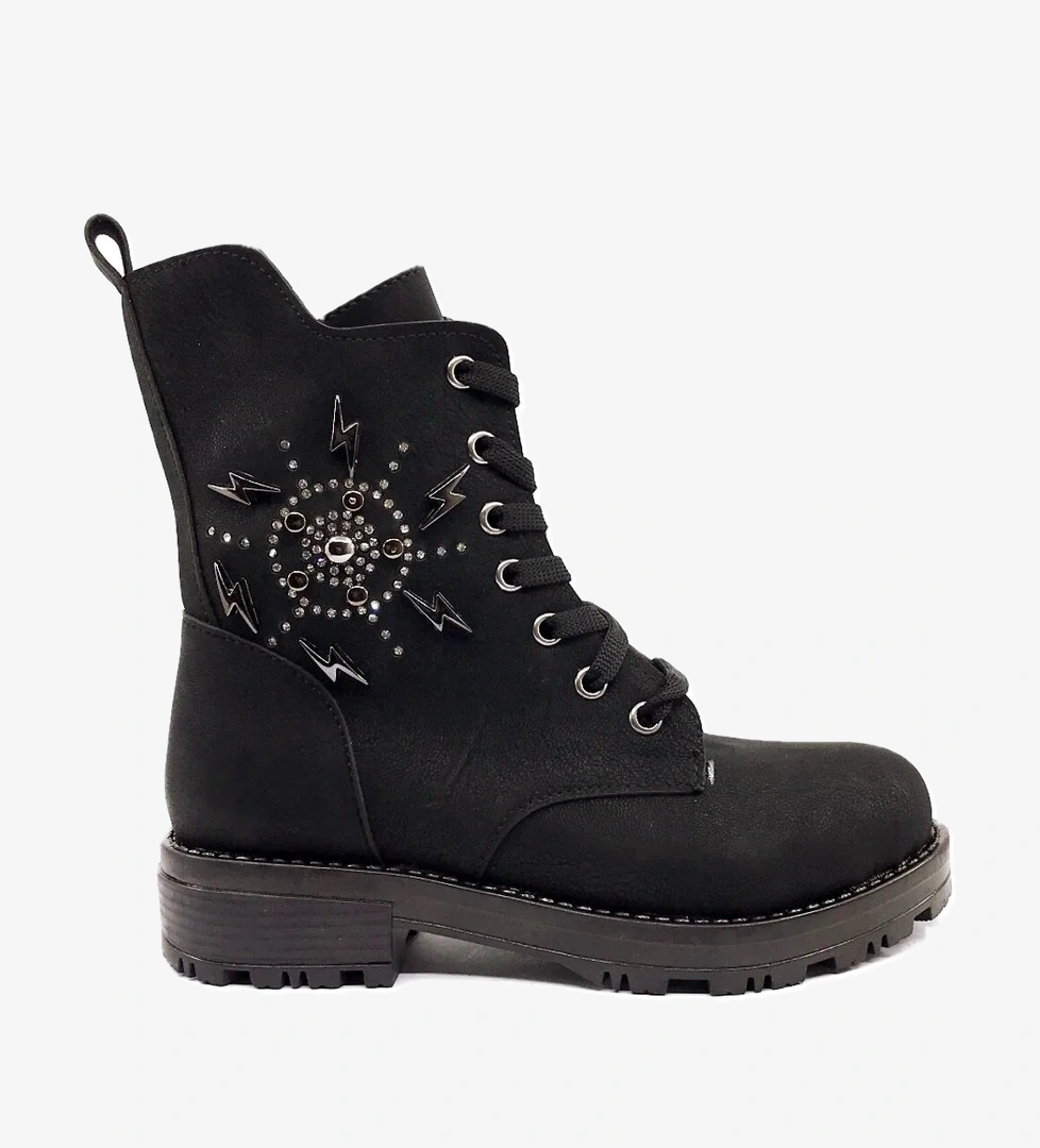 Sema Ayakkabımood Siyah İçi Kürklü Kız Çocuk Bot model görseli