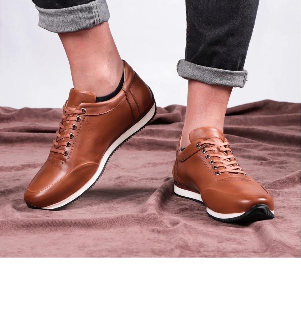 Comfy Hakiki Deri Erkek Günlük Ayakkabı, Casual Ayakkabı, %100 Deri Ayakkabı, 4 Mevsim - Görsel 1