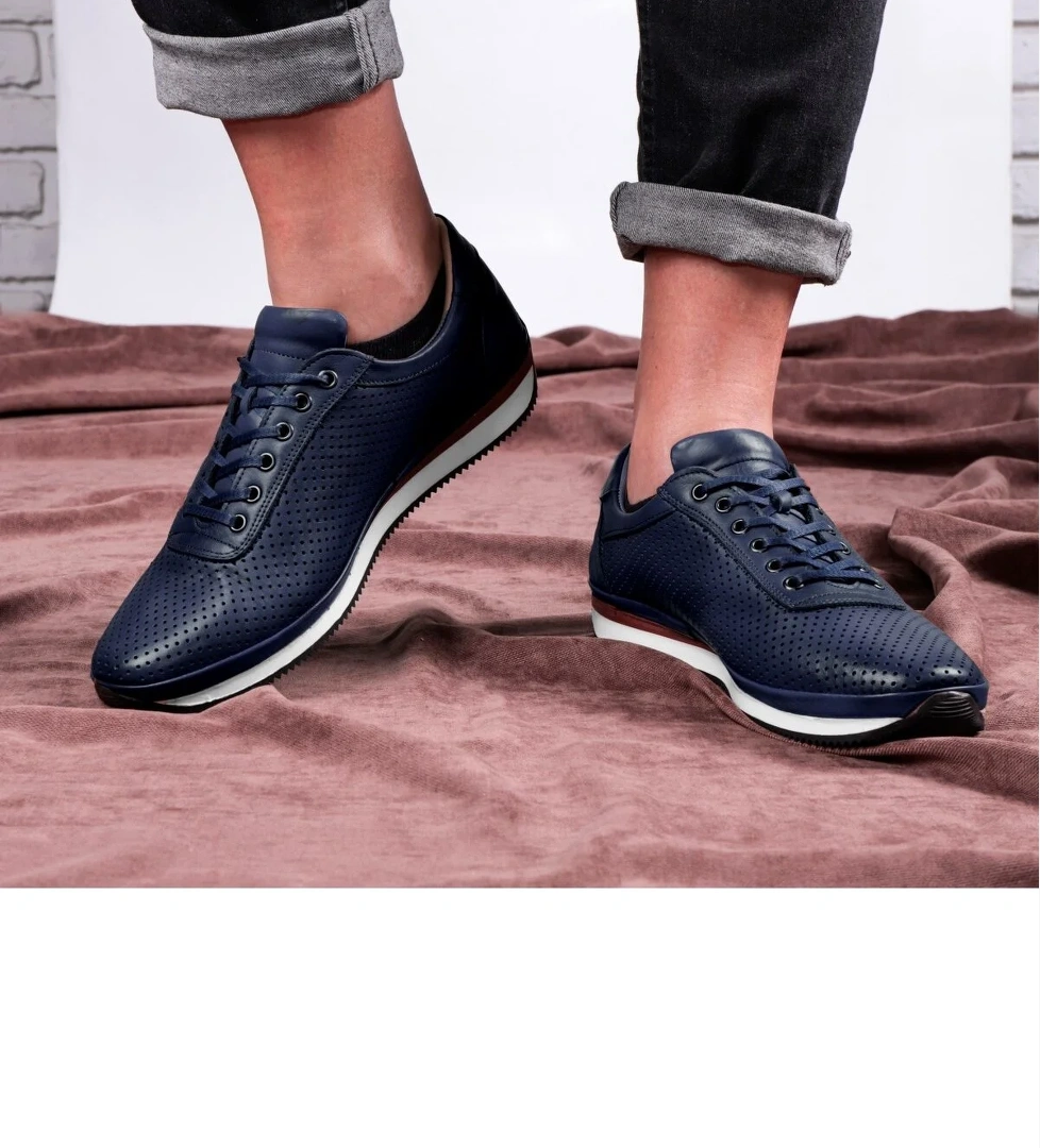 Pointed Hakiki Deri Erkek Günlük Ayakkabı