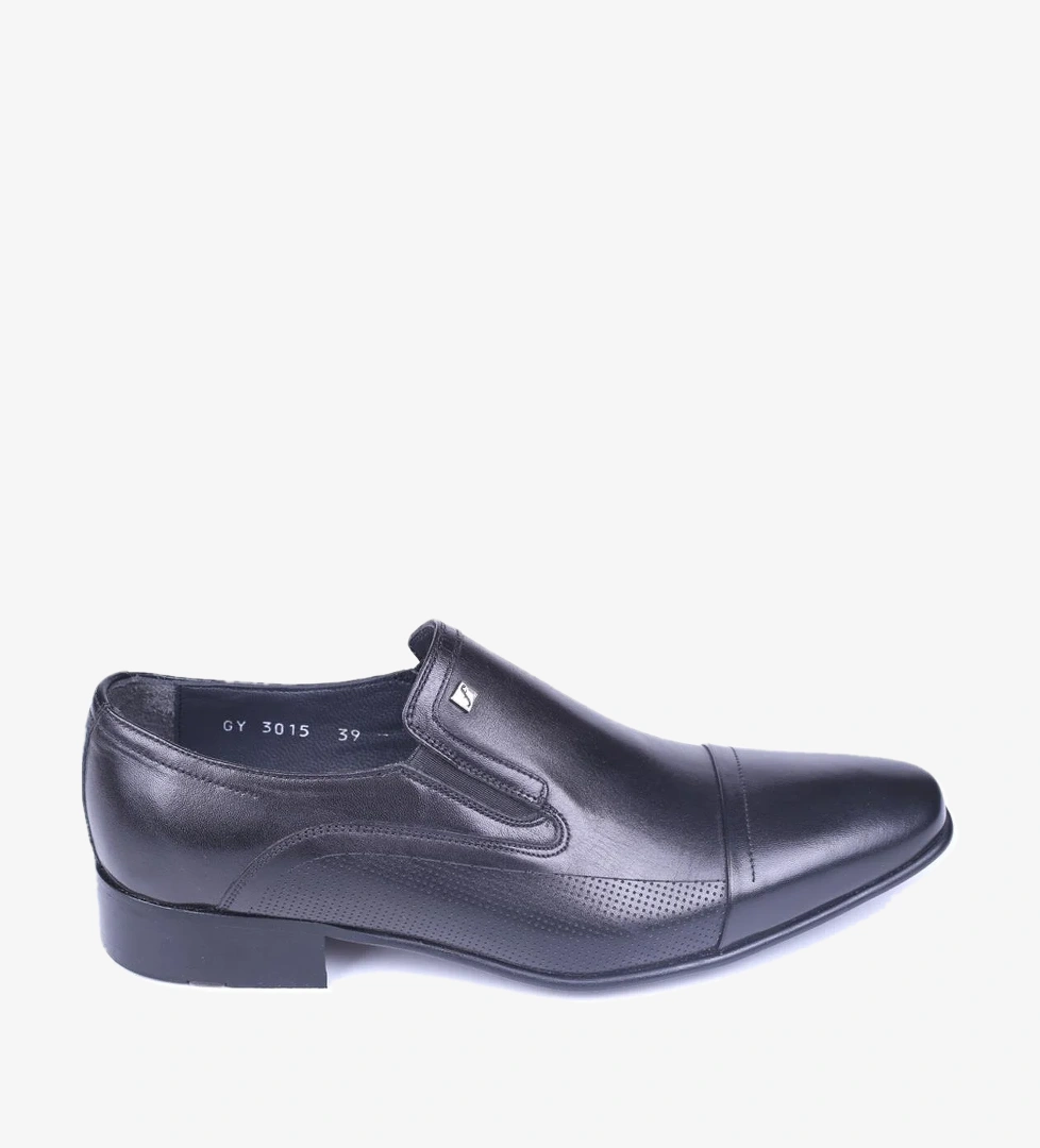 Fosco 3015 Erkek Bağcıksız Hakiki Deri Klasik Ayakkabı model görseli