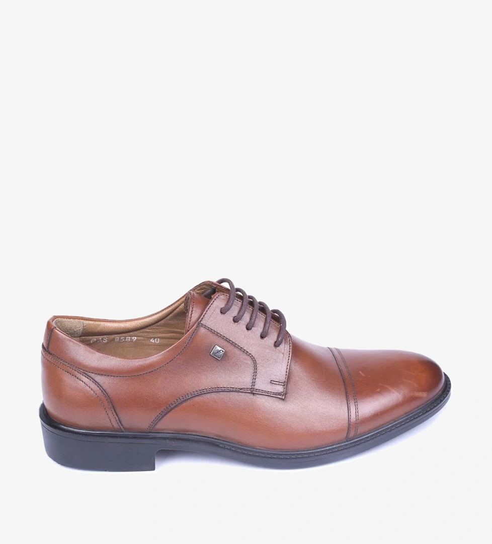 8589 Erkek Hakiki Deri Klasik Kauçuk Ayakkabı