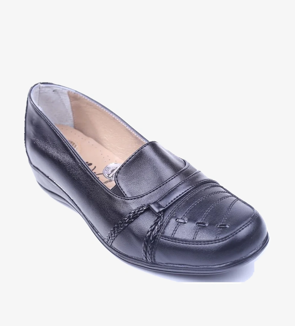 Edik 061 Kadın Büyük Numara Siyah Günlük Ortop Anne Ayakkabısı model görseli