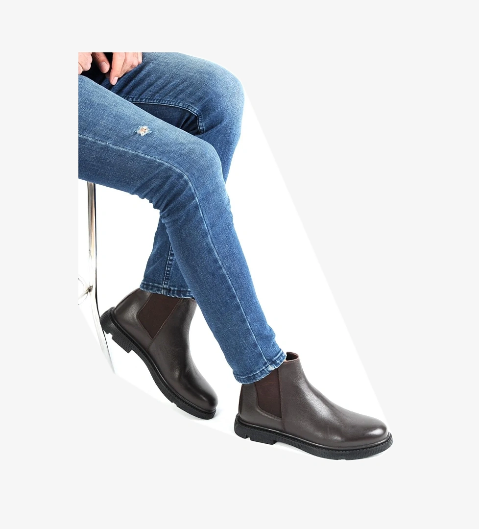 M.p MP 212-4405M %100 Deri Fermuarlı Kışlık Erkek Bot model görseli