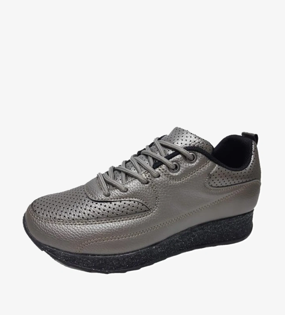 104 Deri Trend Fashıon Kadın Spor Ayakkabı