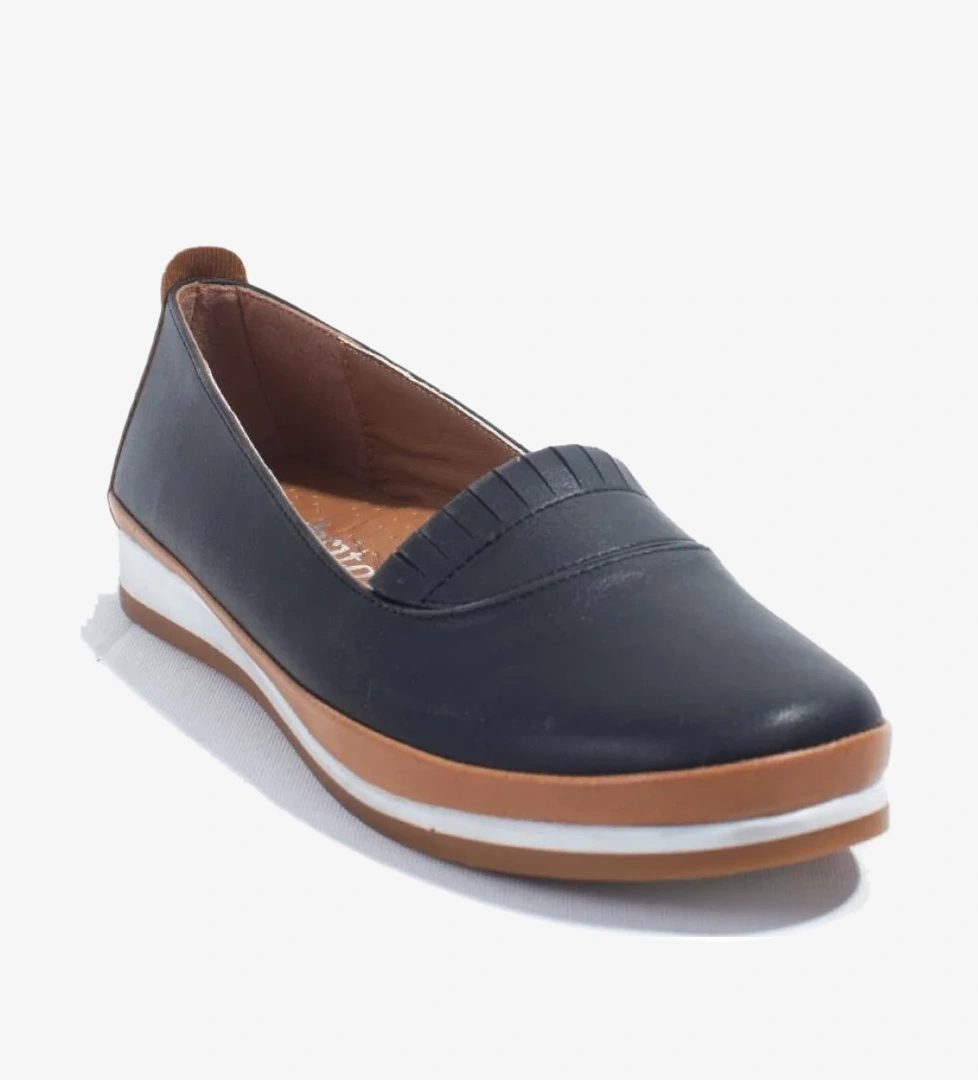 DZA07-6312583 Siyah Günlük Ortopedik Kadın Ayakkabı - Görsel 1