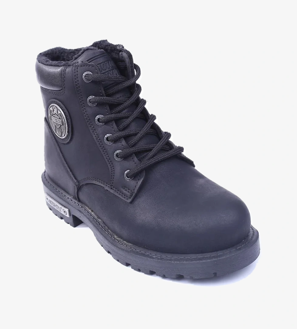 Forza 528 Termal Kürklü Kışlık Erkek Siyah Motorcu Bot model görseli