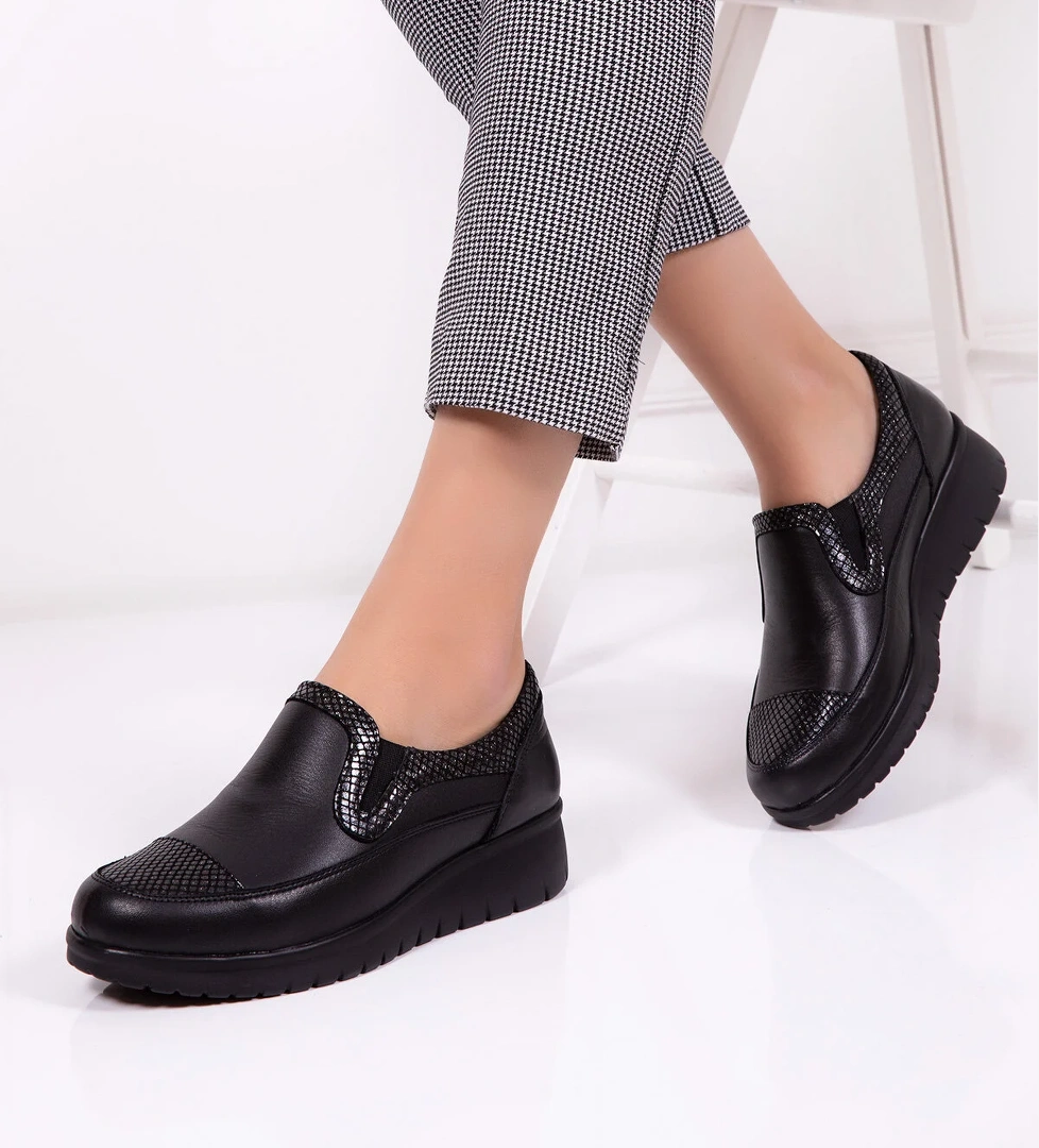 Gondol Hakiki Deri Sim Detaylı Anatomik Ayakkabı elnr.5757