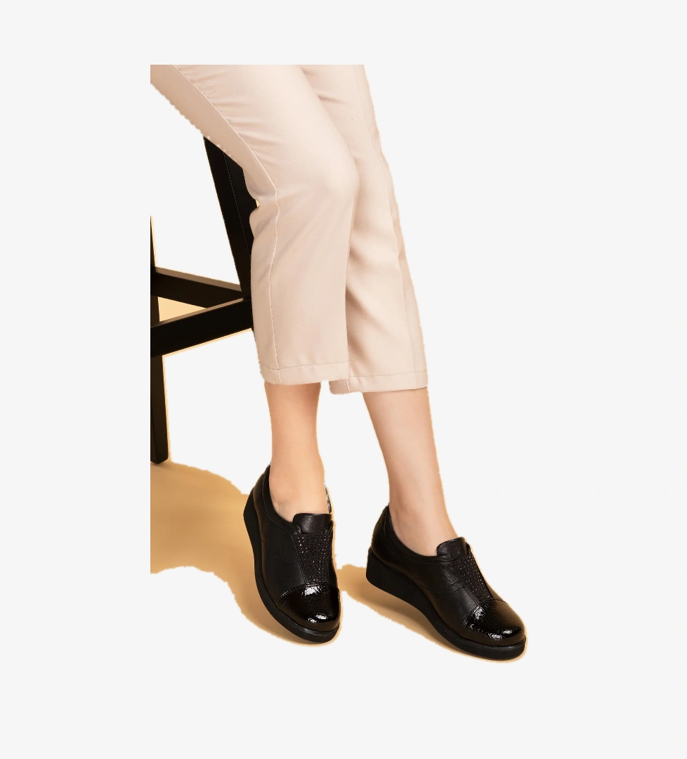 Gondol Hakiki Deri Anatomik Yumusak Taban Ayakkabı vdt.84