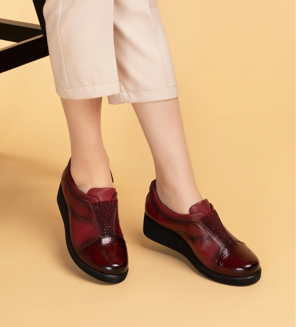 Gondol Kundura Gondol Hakiki Deri Anatomik Yumusak Taban Ayakkabı Vdt.84 model görseli