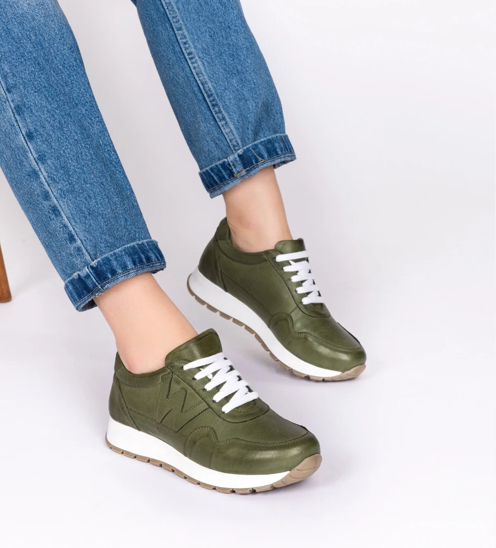 Gondol Içi Dışı Hakiki Deri Anatomik Taban Spor Ayakkabı flf.444 - Görsel 1